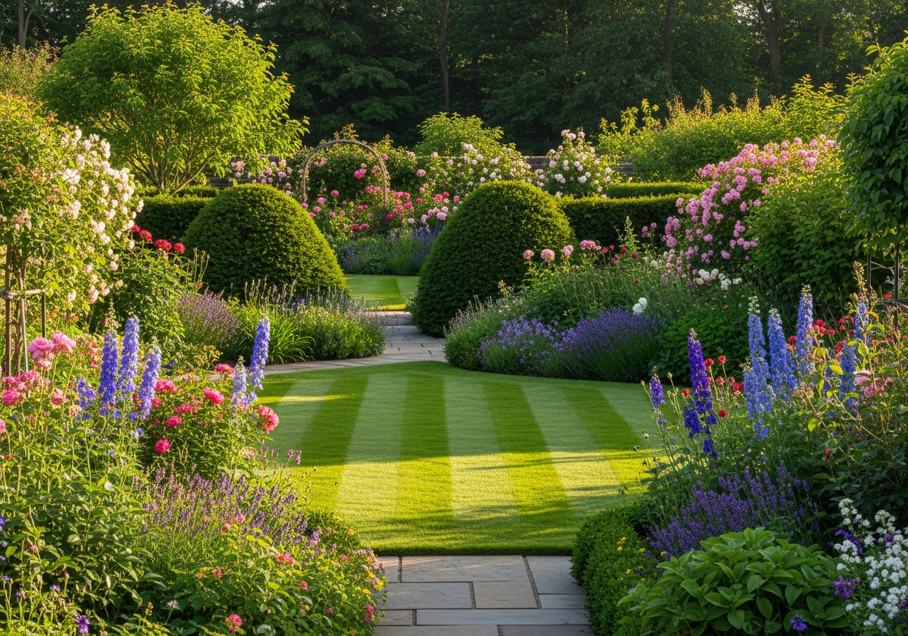 A beautifully maintained garden in Salford